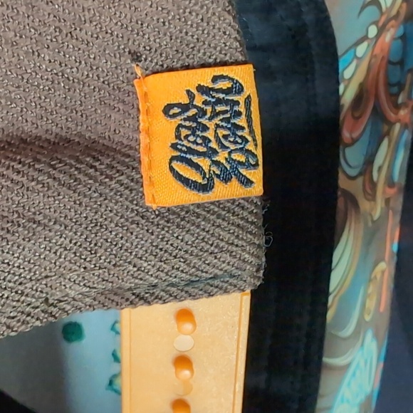 Slowdown For Artists By Artists Brown & Orange Snapback Hat - Picture 6 of 8